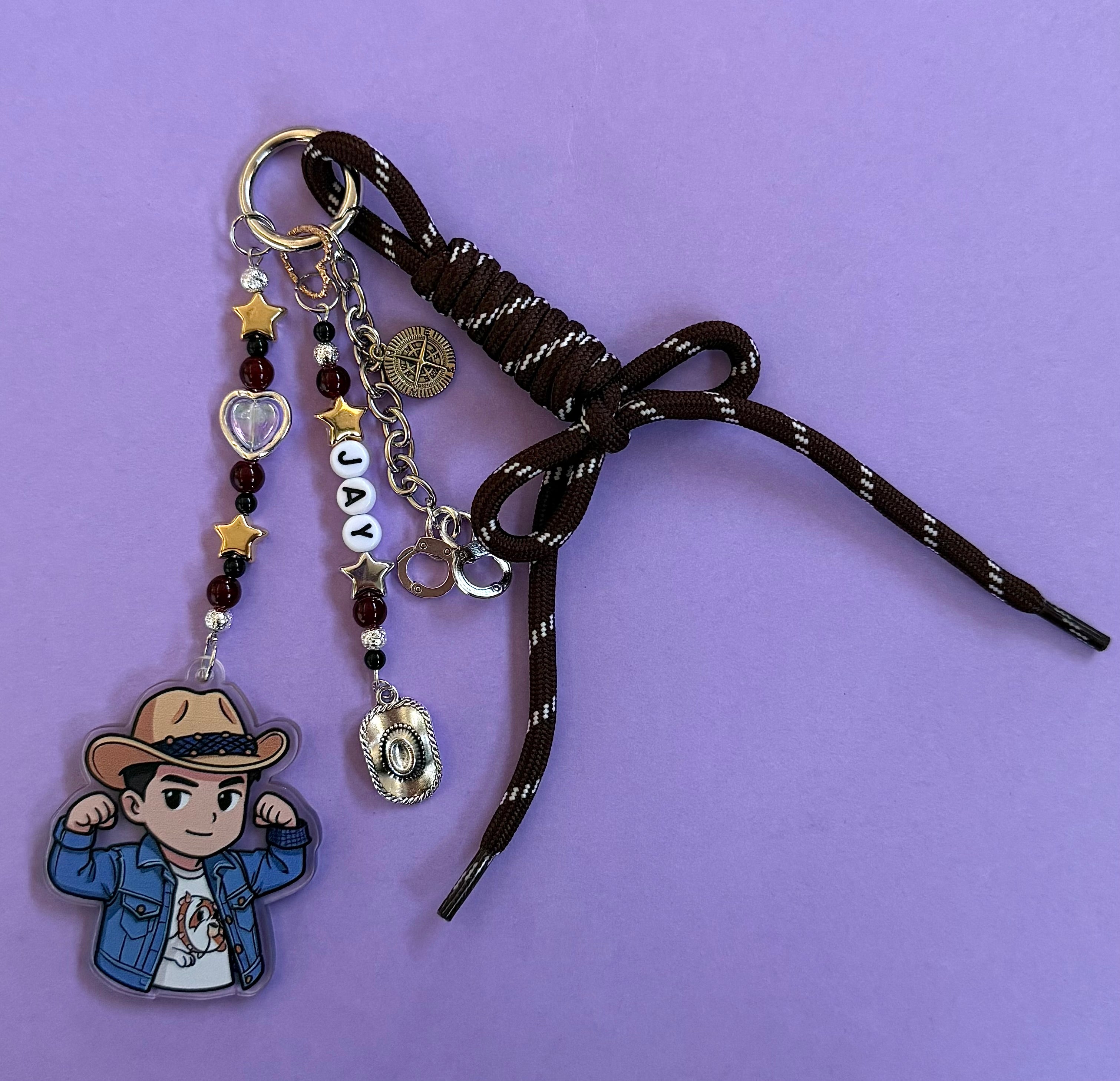 Kpop boyband inspired bag charm