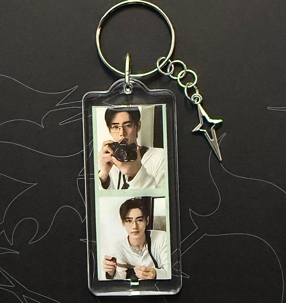 Kpop boyband inspired keychain