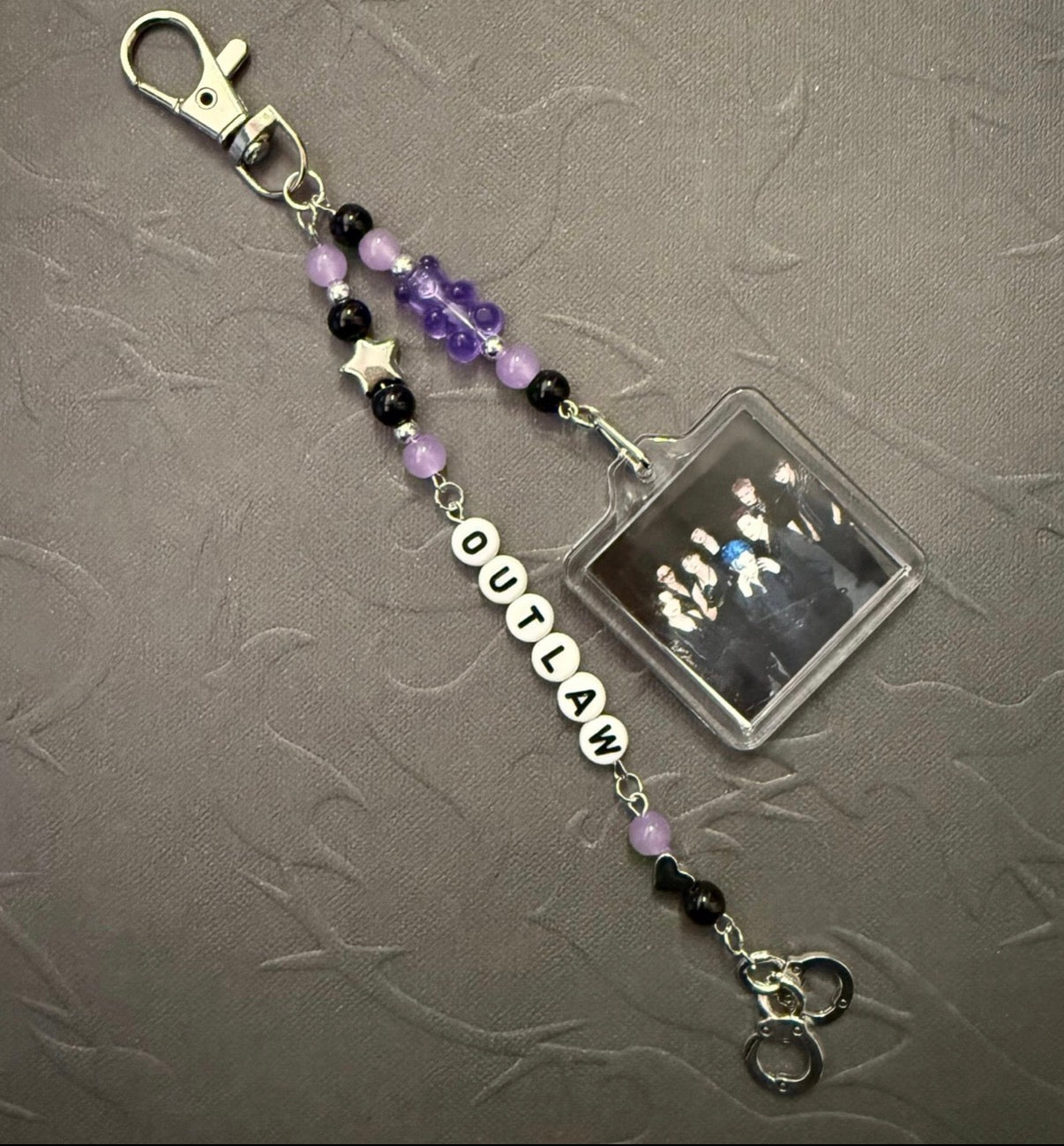 ATEEZ OUTLAW inspired photo keychain