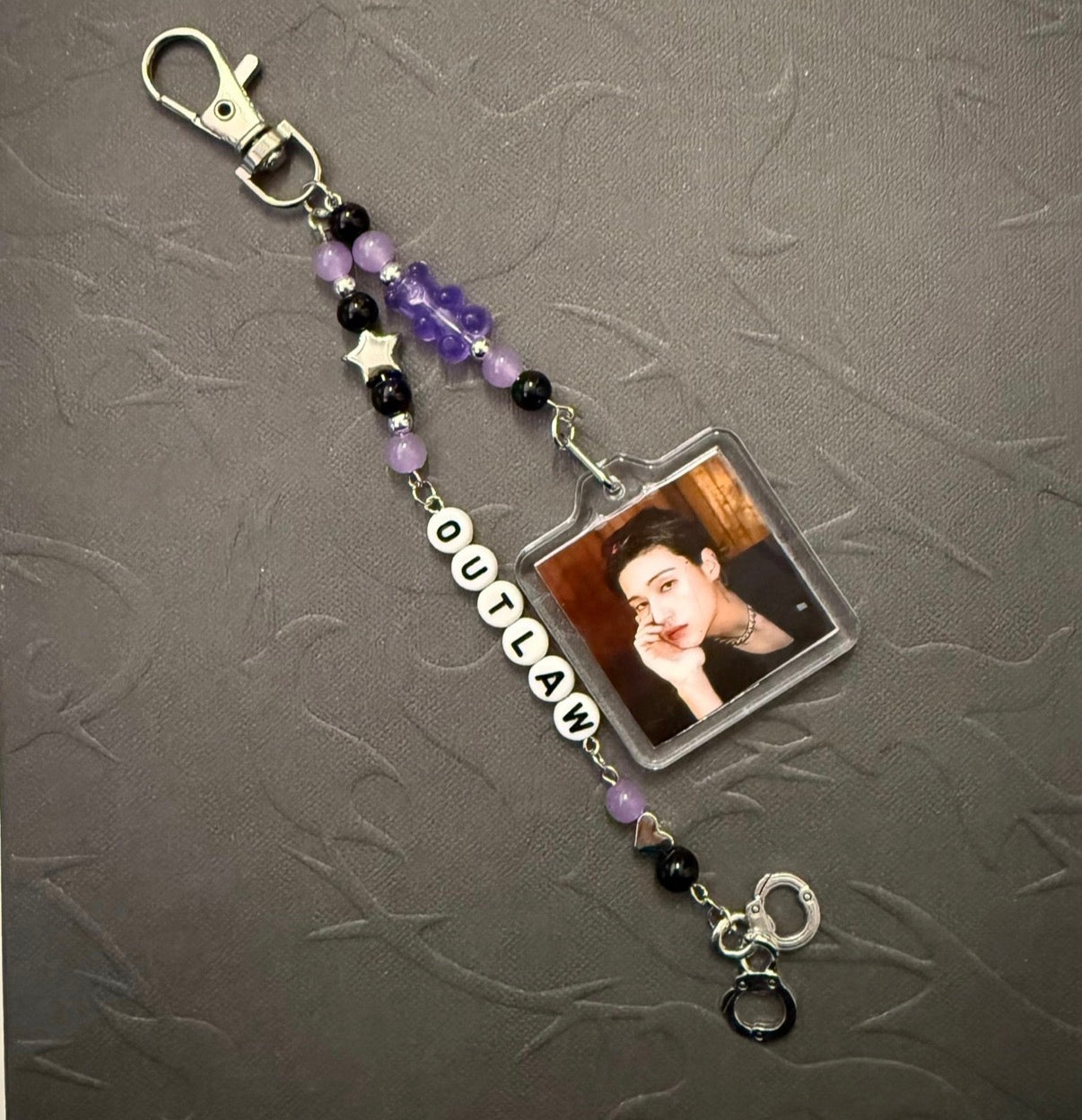 ATEEZ OUTLAW inspired photo keychain