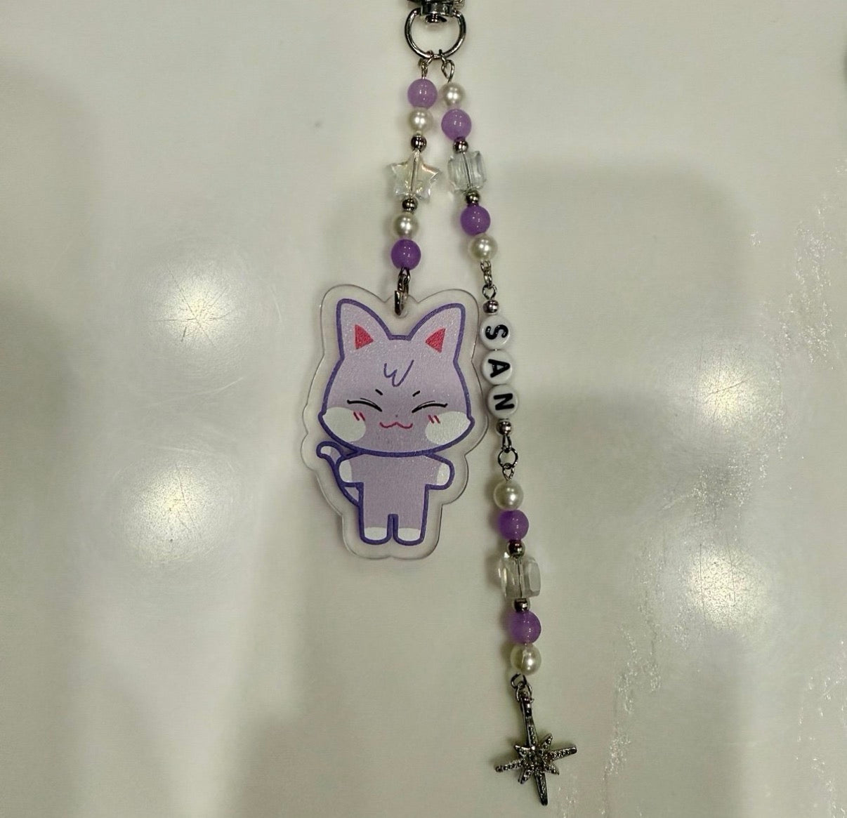 ATEEZ ANITEEZ inspired beaded keychain