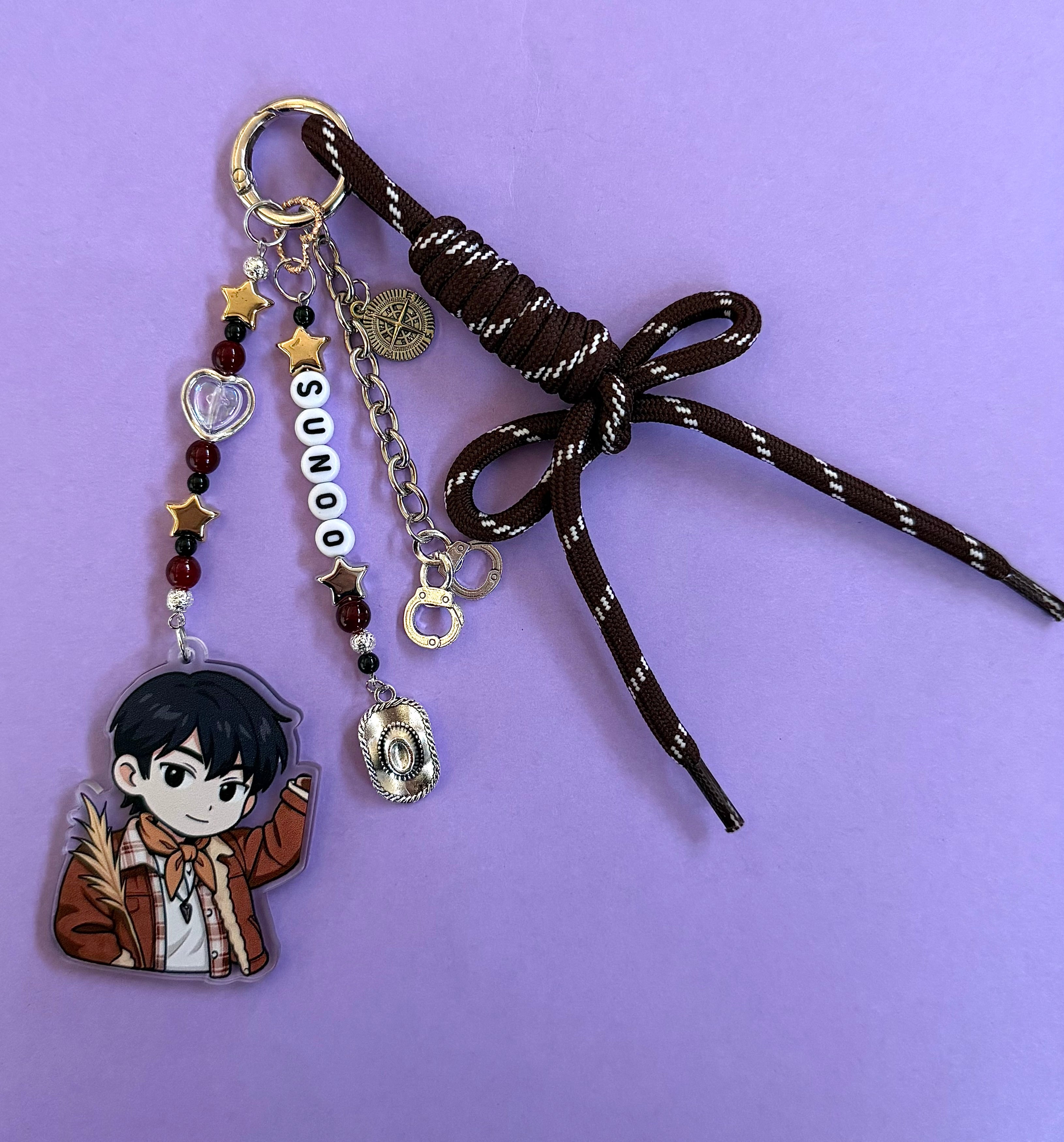 Kpop boyband inspired bag charm
