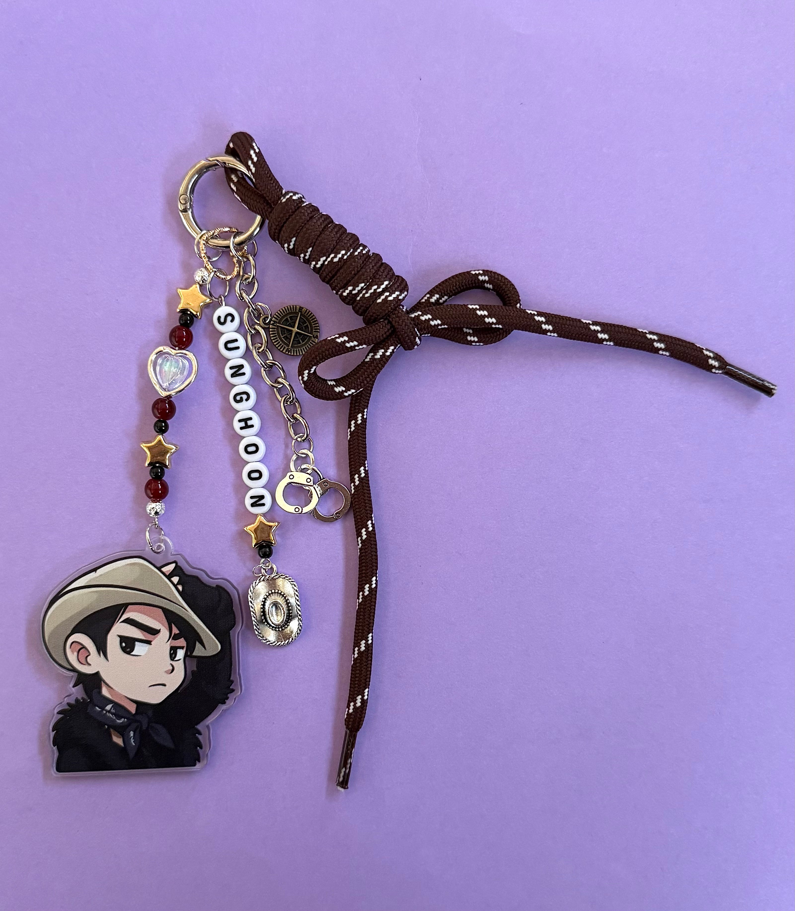 Kpop boyband inspired bag charm