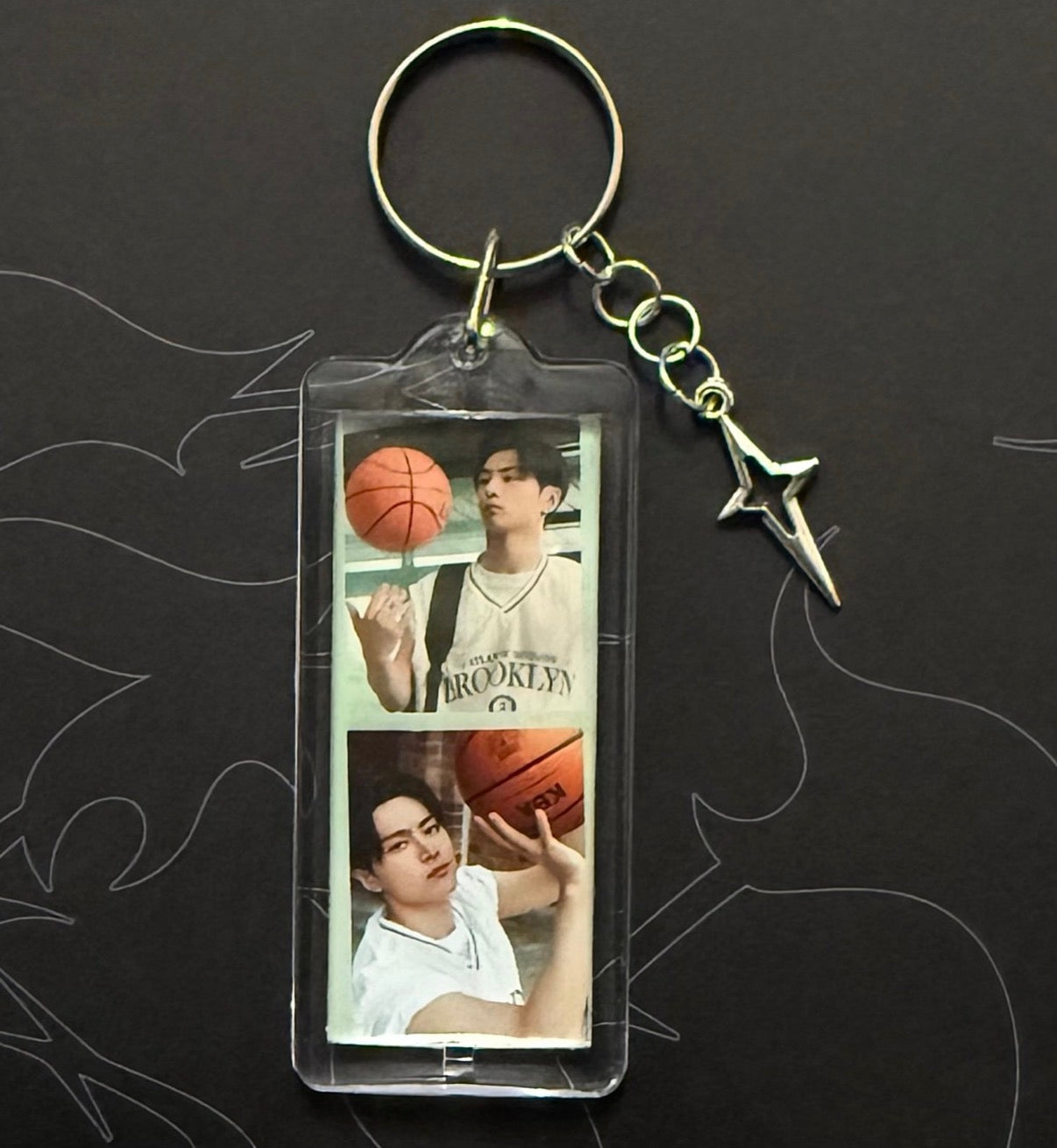 Kpop boyband inspired keychain