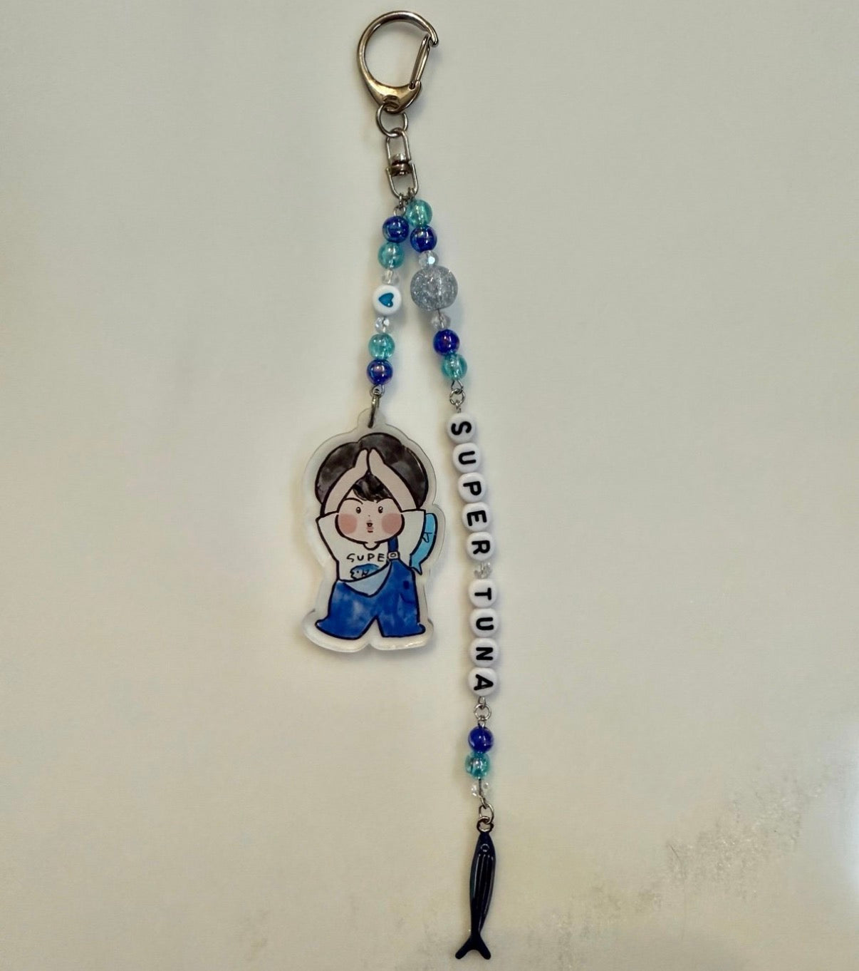 Kpop boyband inspired beaded keychain