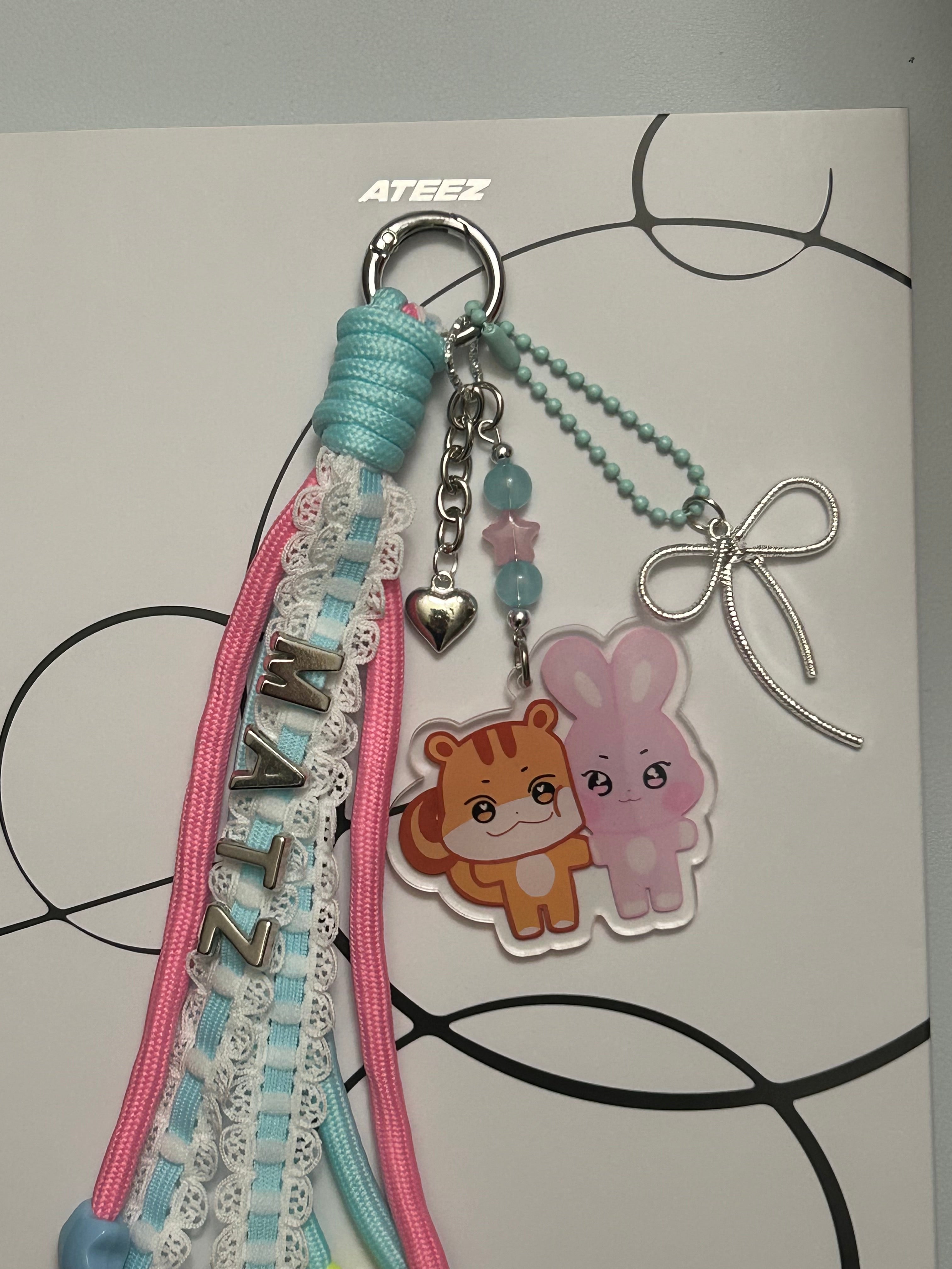 ATEEZ ANITEEZ duo inspired bag charm