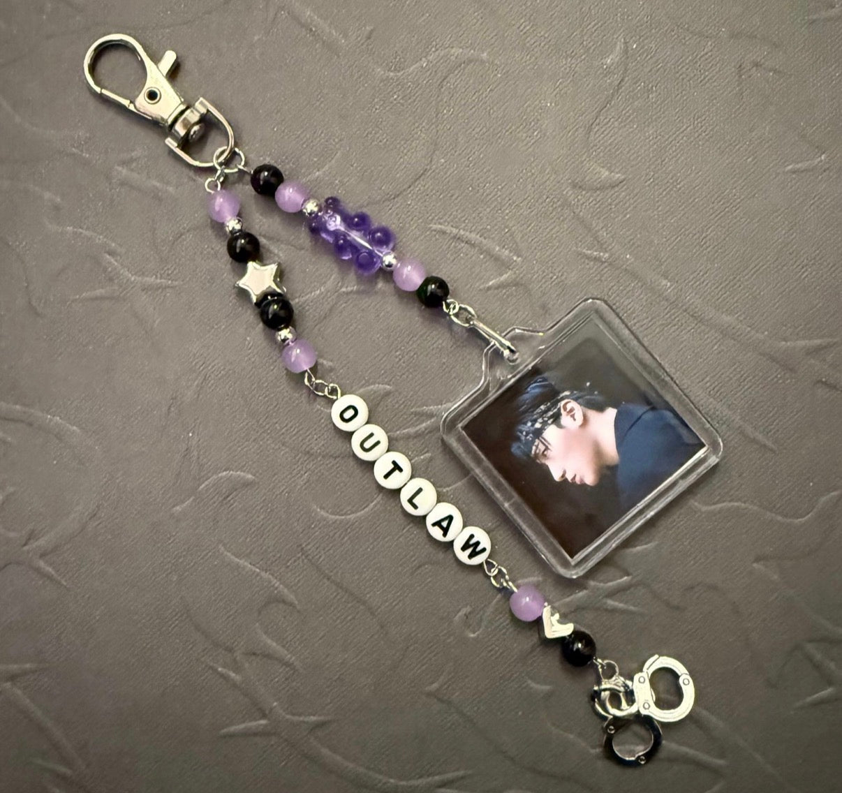 ATEEZ OUTLAW inspired photo keychain
