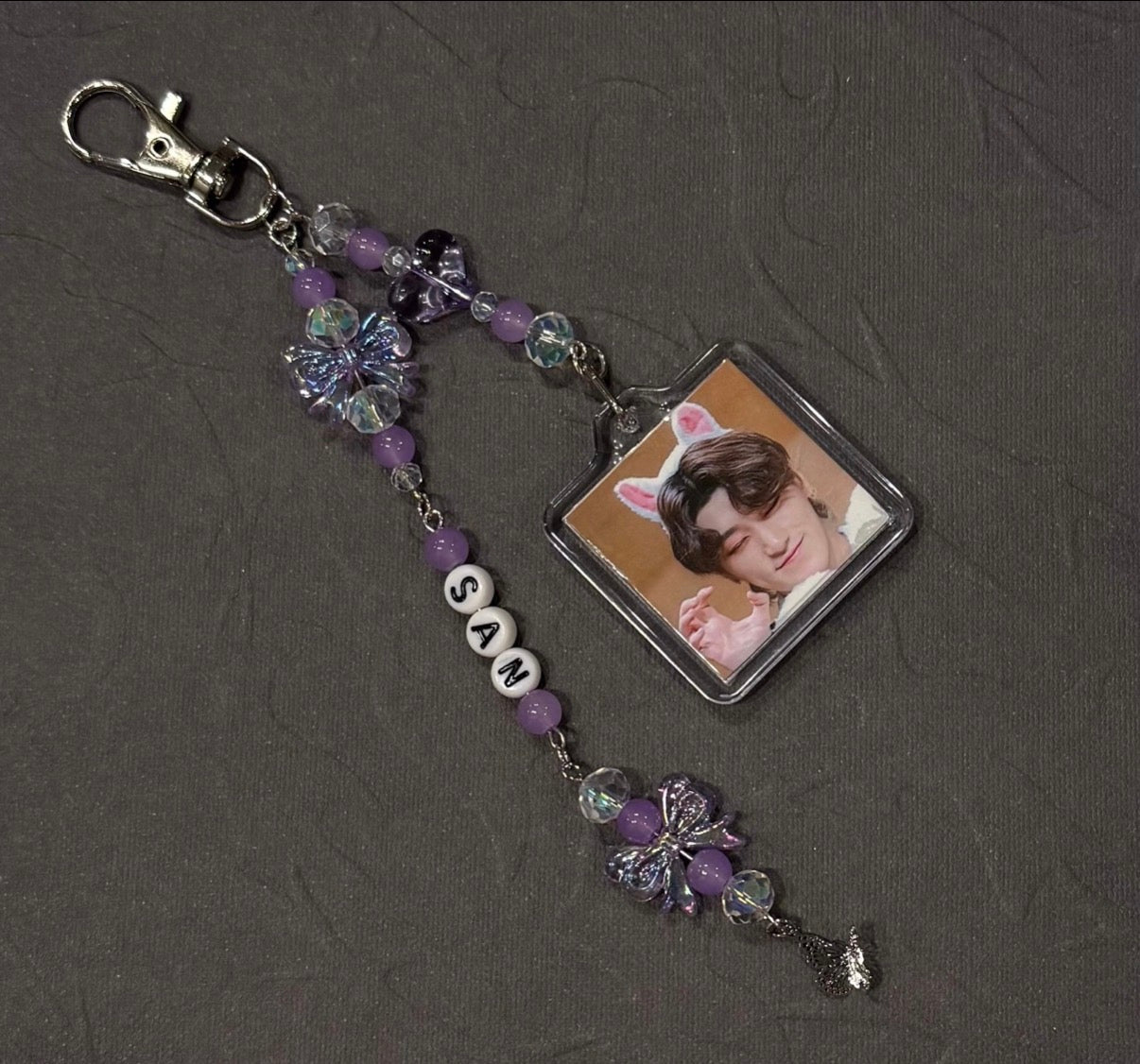 ATEEZ inspired photo keychain