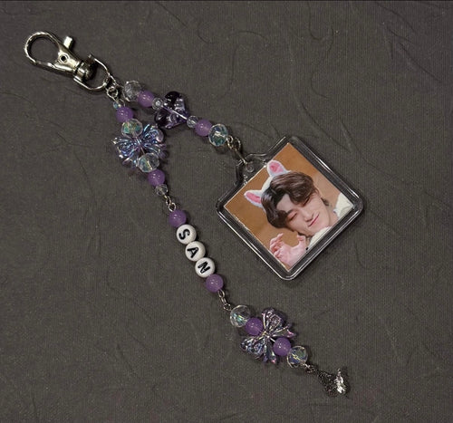 ATEEZ inspired photo keychain