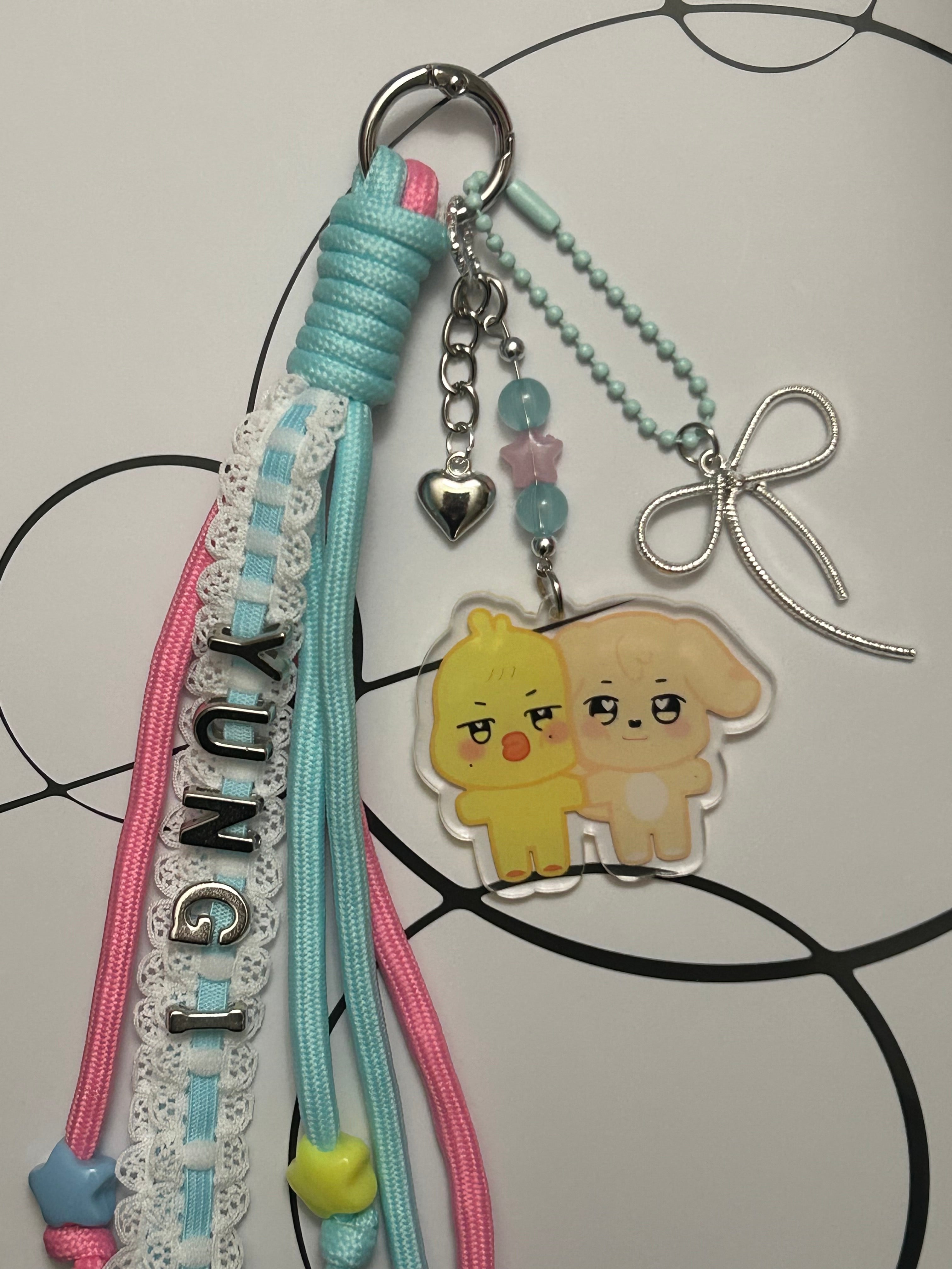 ATEEZ ANITEEZ duo inspired bag charm