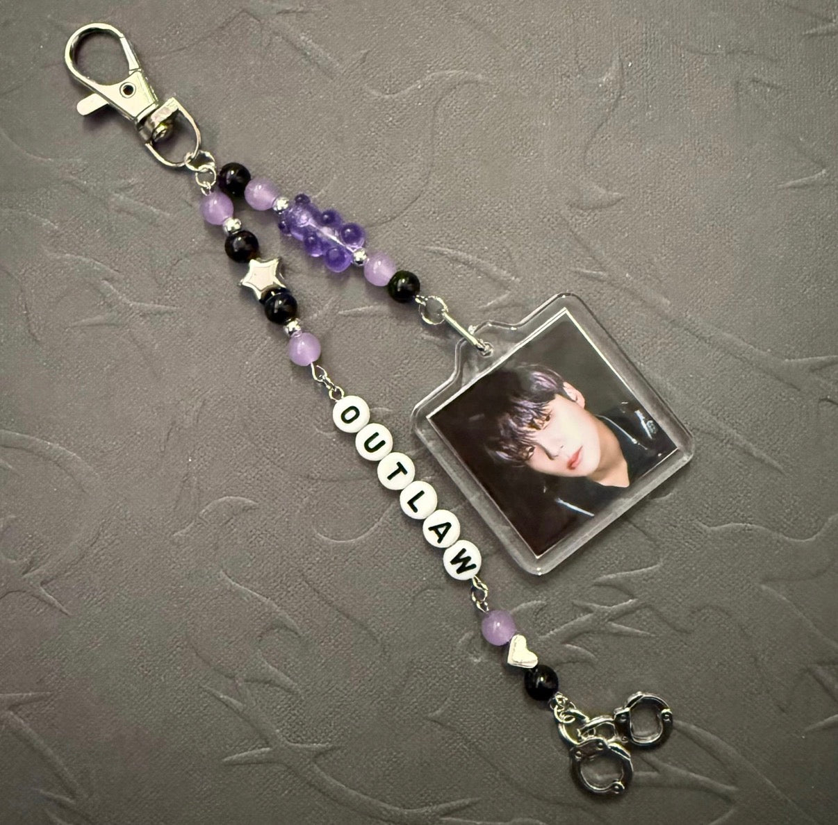 ATEEZ OUTLAW inspired photo keychain