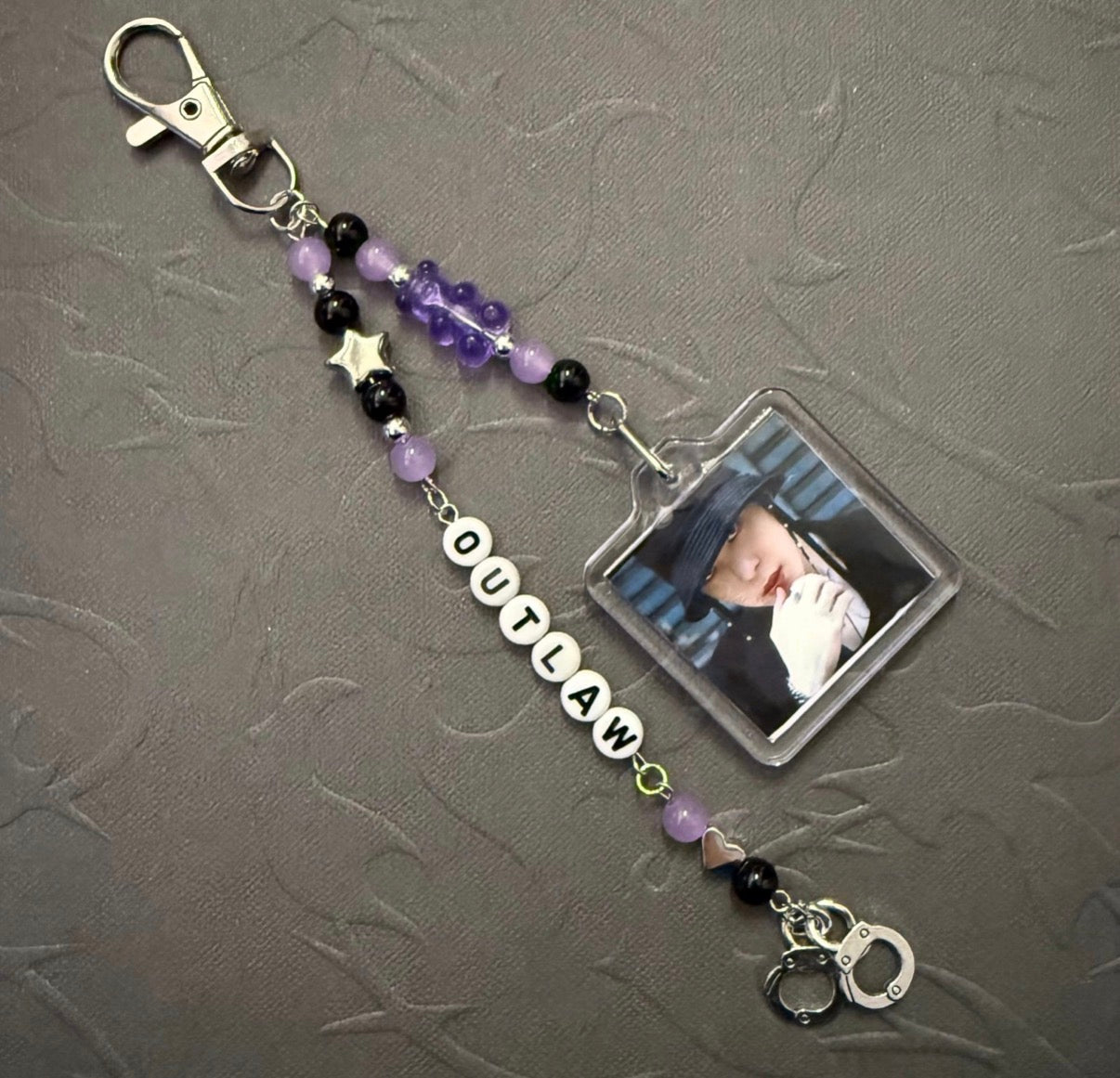 ATEEZ OUTLAW inspired photo keychain