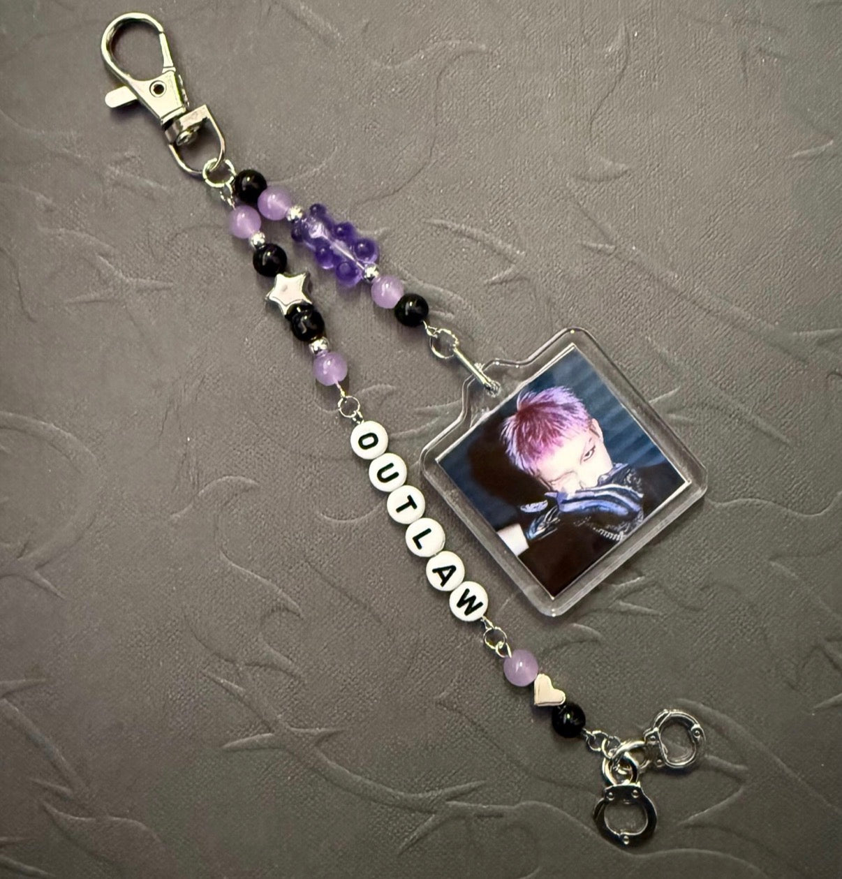 ATEEZ OUTLAW inspired photo keychain