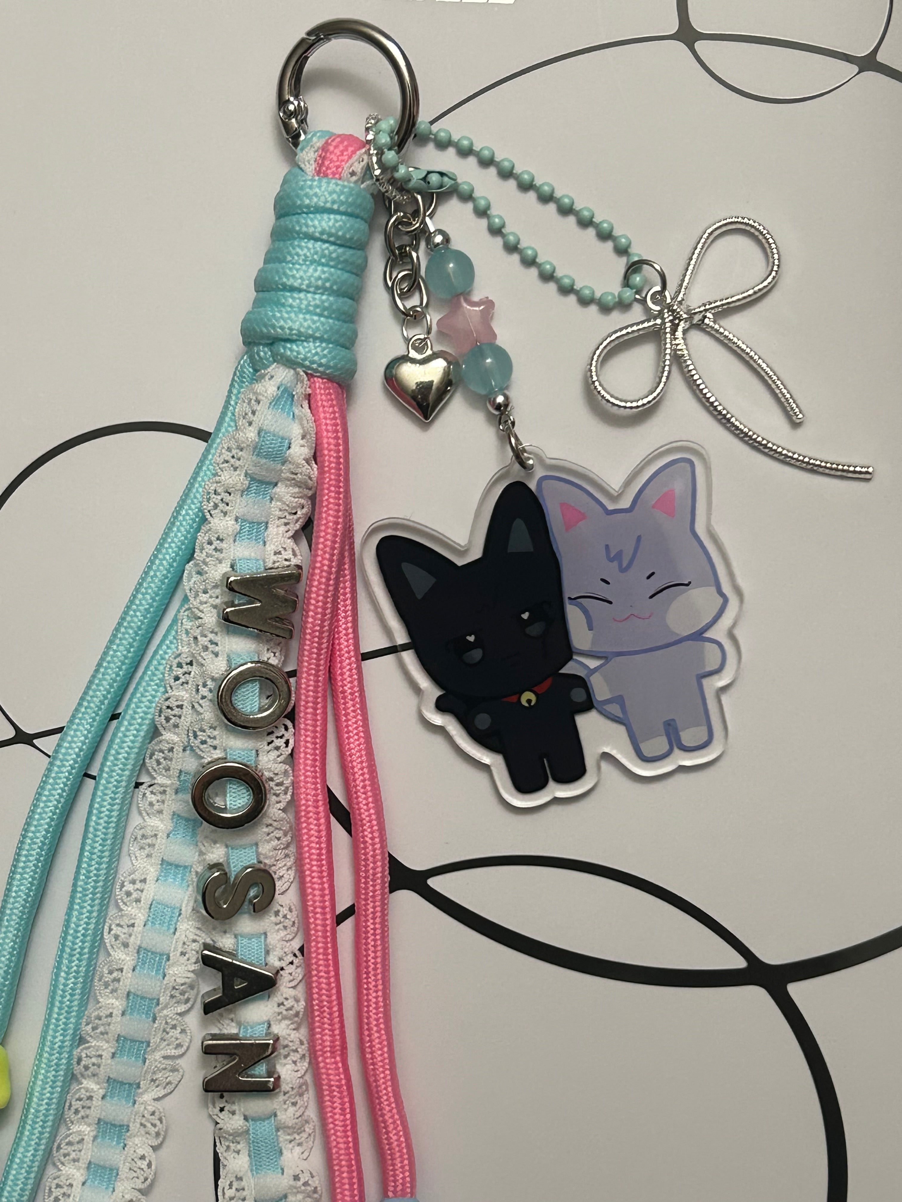 ATEEZ ANITEEZ duo inspired bag charm