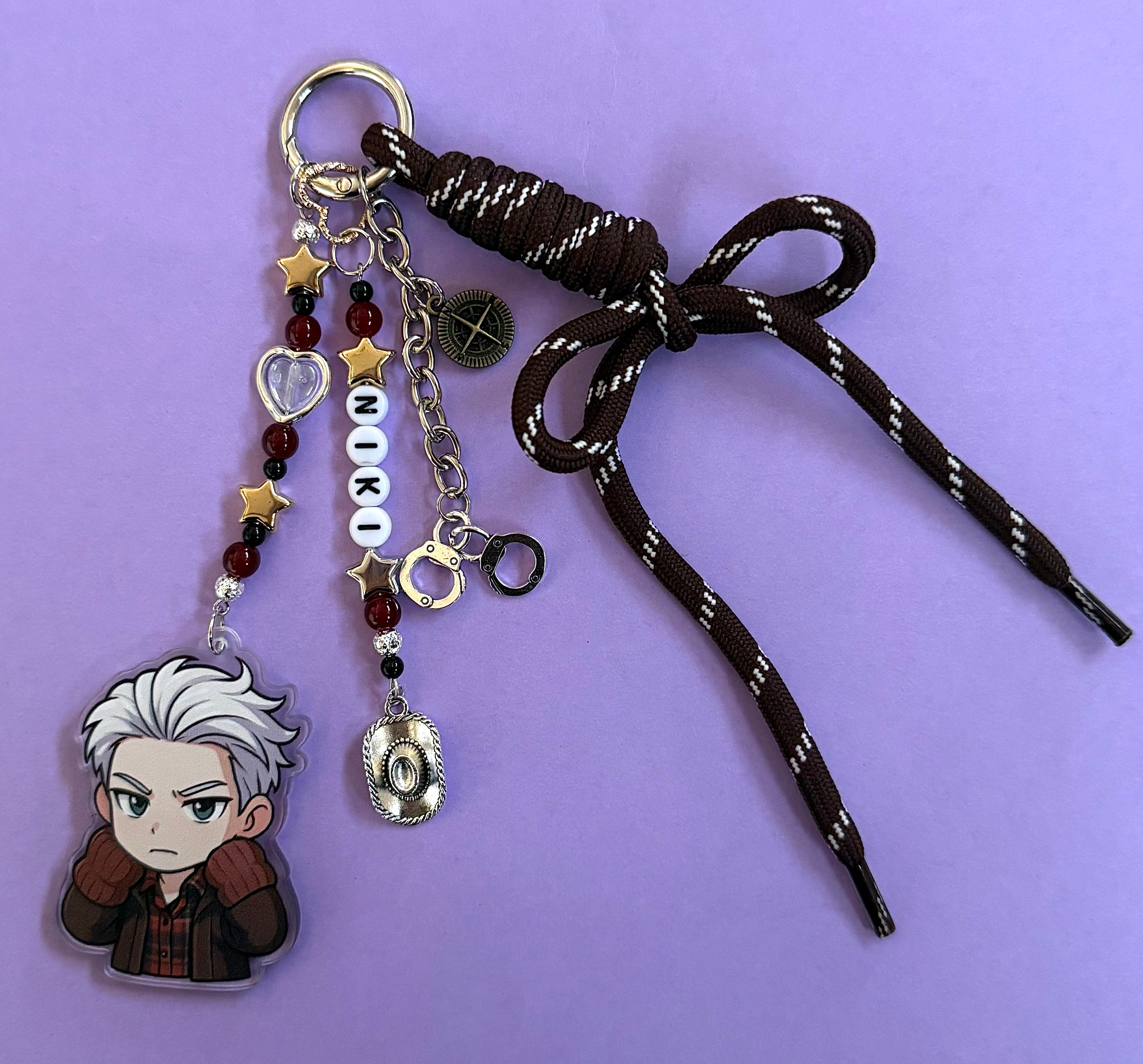 Kpop boyband inspired bag charm