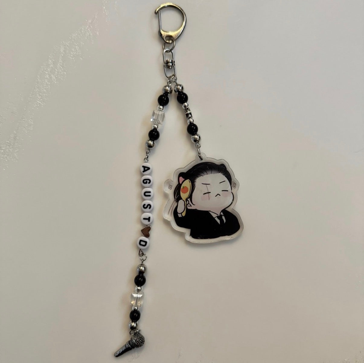 Kpop boyband inspired beaded keychain