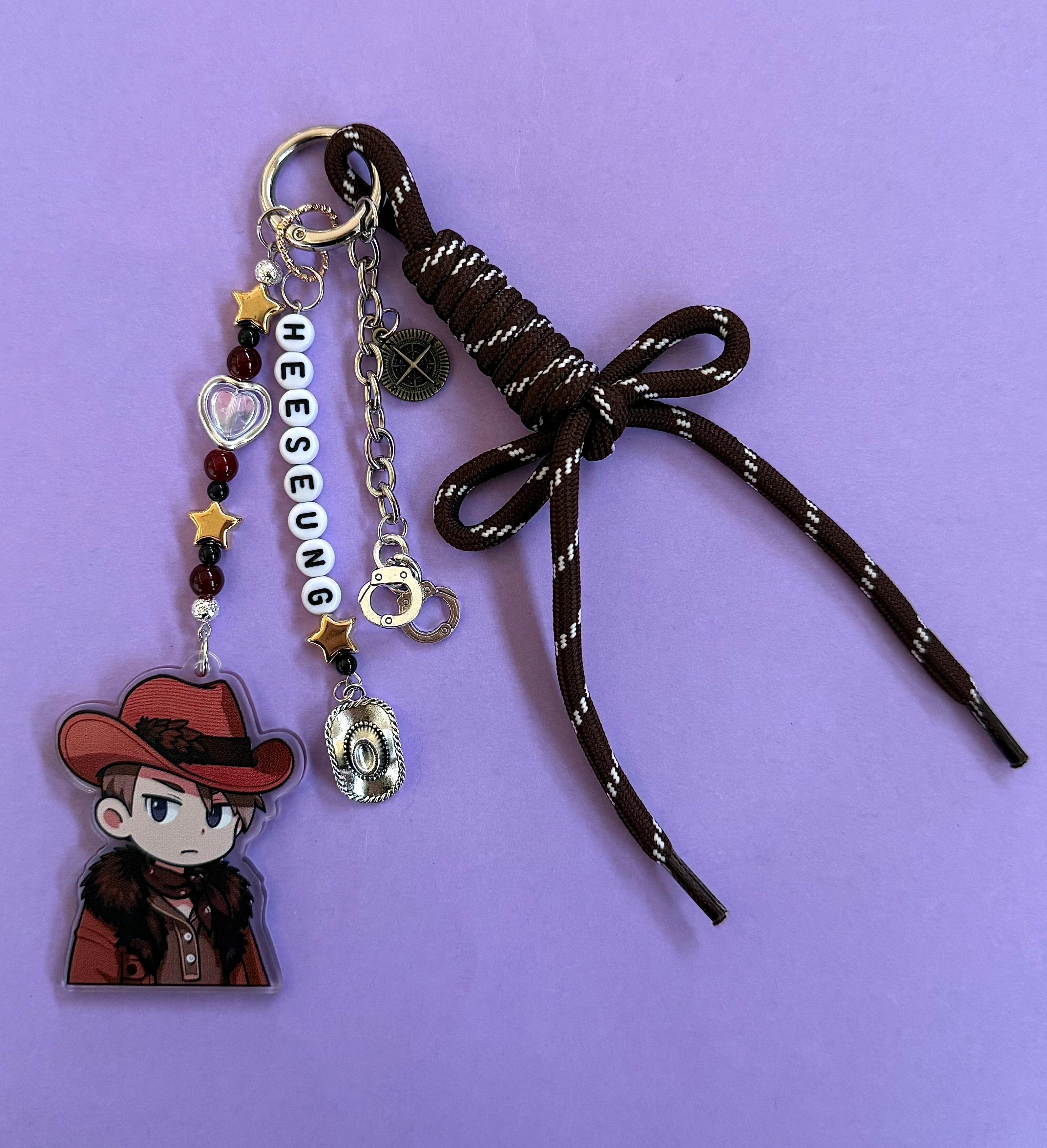 Kpop boyband inspired bag charm