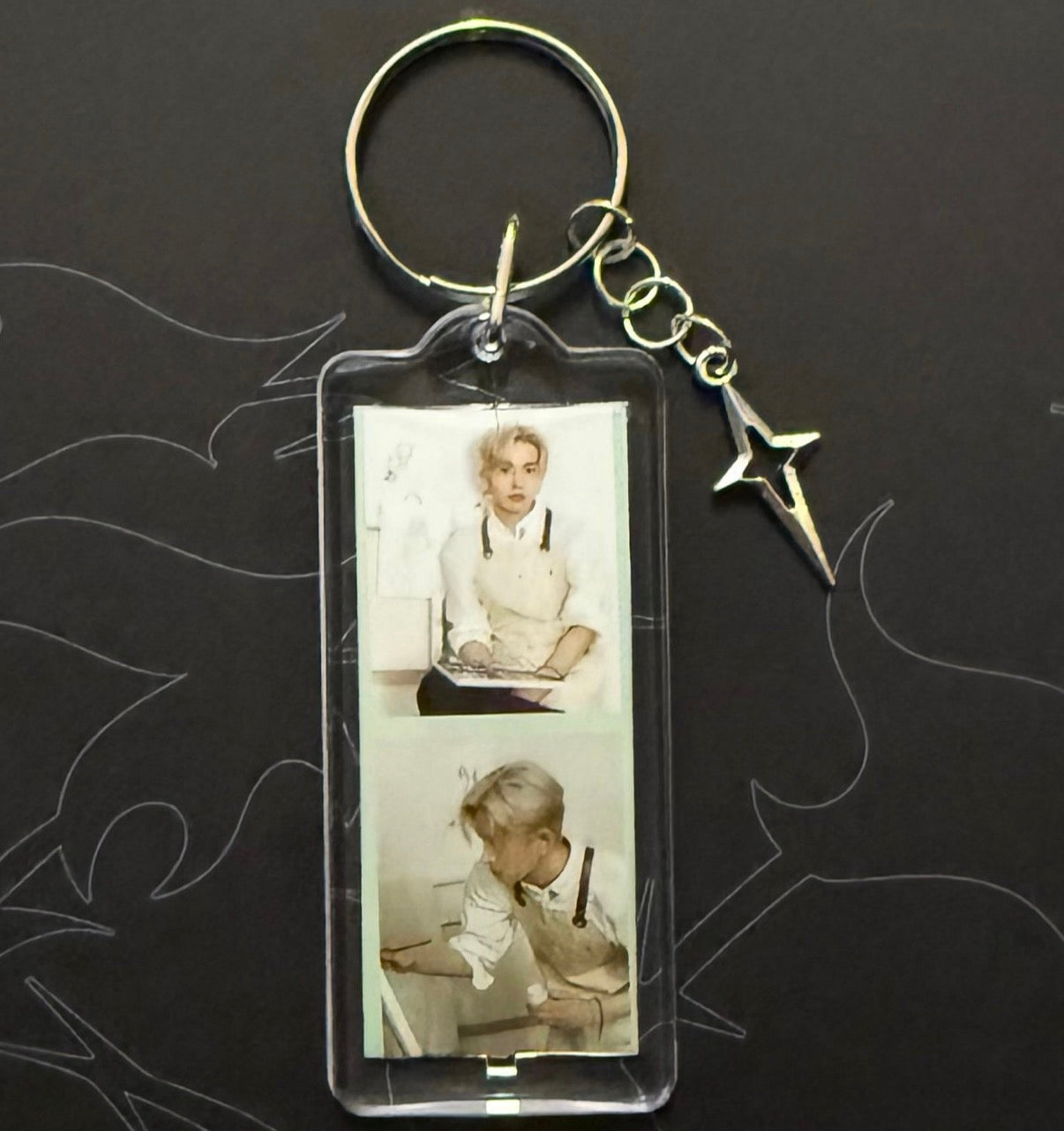 Kpop boyband inspired keychain